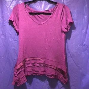 Ruffle hem top
